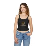Chic Gold Logo Women's Spaghetti Strap Tank Top
