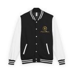 Unisex Heavyweight Letterman Jacket - Classic Embroidered Style for School Spirit and Casual Wear