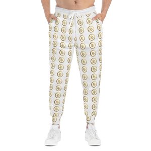 Gold Monogram Athletic Joggers for Comfort and Style