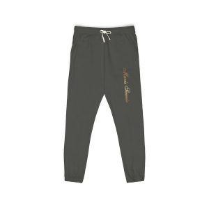 Coastal Sunshine Embroidered Sweatpants — Garment-Dyed Fleece Joggers