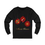 Festive Ornaments Unisex Long Sleeve Tee - Holiday Cheer T-Shirt