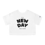 Cropped Inspirational T-Shirt, Cute Casual Top, Women's Summer Tee, Gift for Friends, Uplifting Quote Shirt, Perfect for Everyday Wear