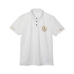 Gold Emblem Polo Shirt - Classic Monogram Golf Polo