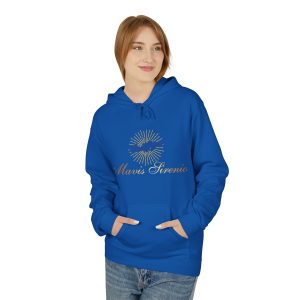 Red Fleece Hoodie with 'Marvis Serenio' Design – Cozy & Stylish