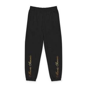 Embroidered 'Mom Aesthetic' Beige Sweatpants — Cozy Mother's Day Lounge Pants